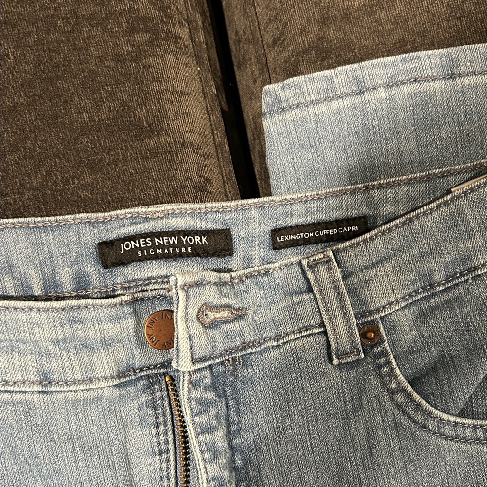 Jones New York Light Blue Straight Leg Jeans - Picture 2 of 7